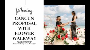 Read more about the article Cancun Marriage Proposal with Flower Walkway